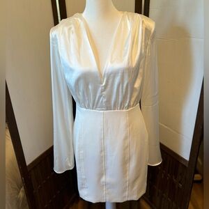Do + Be White Dress - Size Medium - Wedding - Bridal Shower   - Long Sleeve -NWT